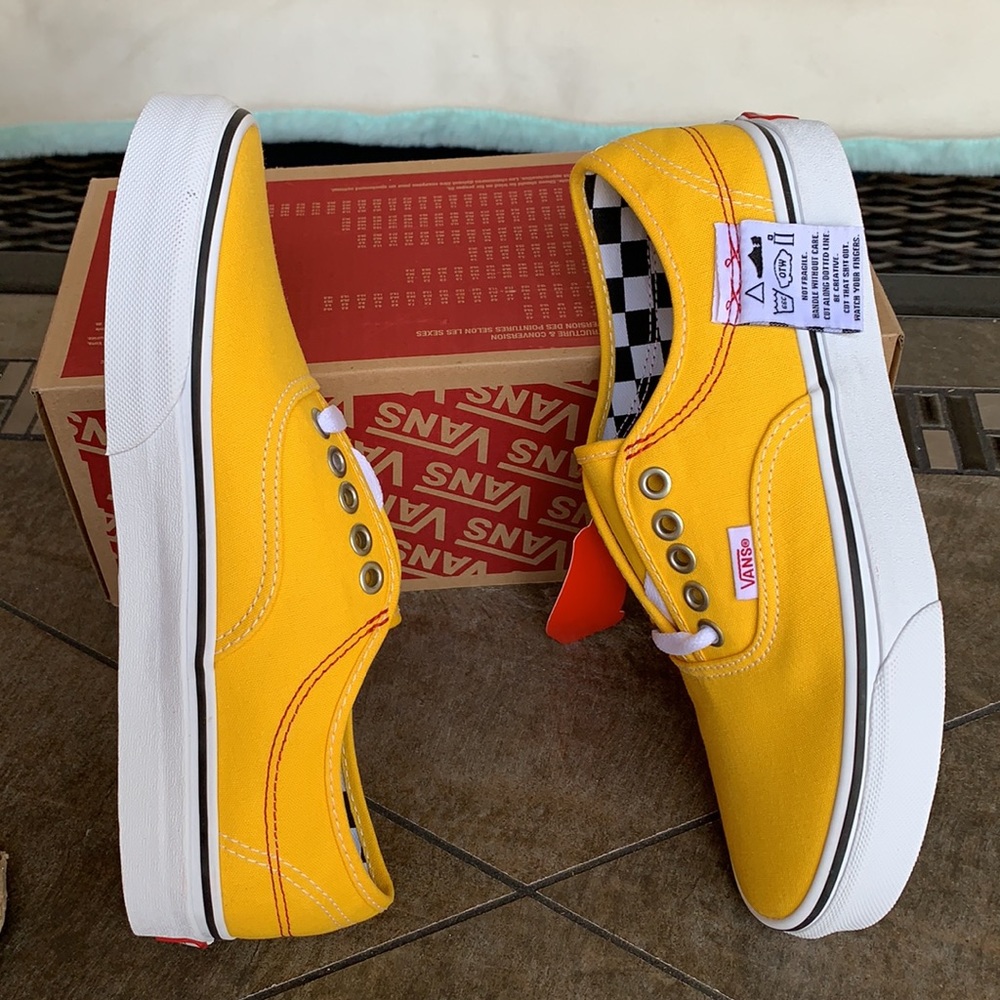 VANS AUTHENTIC HC DIY LEMON CHROME/TRUE WHITE WMNS - Picture 9 of 15